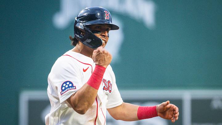 Jun 30, 2026; Boston, Massachusetts, USA; Boston Red Sox second baseman Anthony Seigler (48) reacts after scoring off a single hit by first baseman Willson Contreras (40), not pictured, in the first inning against the Washington Nationals at Fenway Park. Mandatory Credit: Jaiden Tripi-Imagn Images Jun 30, 2026; Boston, Massachusetts, USA; Boston Red Sox second baseman Anthony Seigler (48) reacts after scoring off a single hit by first baseman Willson Contreras (40), not pictured, in the first inning against the Washington Nationals at Fenway Park. Mandatory Credit: Jaiden Tripi-Imagn Images