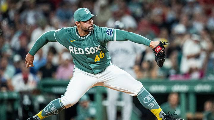 Jun 17, 2026; Boston, Massachusetts, USA; Boston Red Sox pitcher Tommy Kahnle (46) pitches in the eighth inning against the New York Yankees at Fenway Park. Mandatory Credit: Jaiden Tripi-Imagn Images Jun 17, 2026; Boston, Massachusetts, USA; Boston Red Sox pitcher Tommy Kahnle (46) pitches in the eighth inning against the New York Yankees at Fenway Park. Mandatory Credit: Jaiden Tripi-Imagn Images