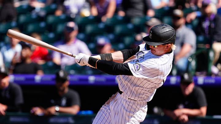 Colorado Rockies outfielder Zac Veen. Colorado Rockies outfielder Zac Veen.