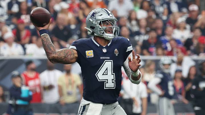 Dallas Cowboys quarterback Dak Prescott is a solid prop target in Week 5. 