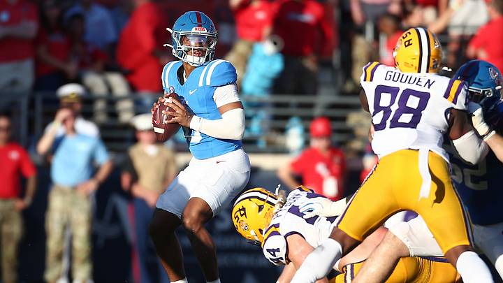 Trinidad Chambliss and Ole Miss will face their former coach Lane Kiffin, who now leads rival LSU, on Saturday. Trinidad Chambliss and Ole Miss will face their former coach Lane Kiffin, who now leads rival LSU, on Saturday.