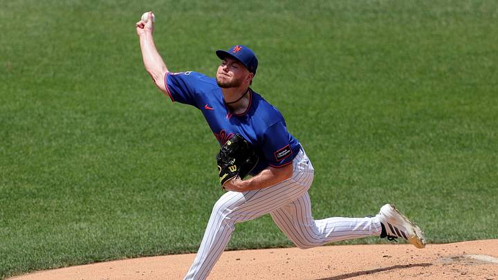 Jun 11, 2026; New York City, New York, USA; New York Mets starting pitcher Christian Scott (45) pitches against the St. Louis Cardinals during the second inning at Citi Field. Mandatory Credit: Brad Penner-Imagn Images Jun 11, 2026; New York City, New York, USA; New York Mets starting pitcher Christian Scott (45) pitches against the St. Louis Cardinals during the second inning at Citi Field. Mandatory Credit: Brad Penner-Imagn Images