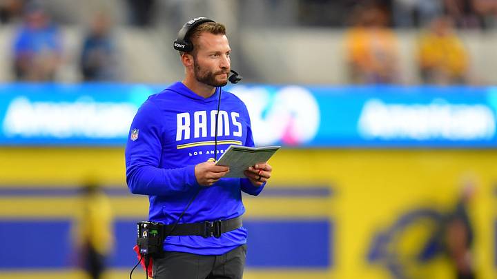 Sep 21, 2026; Inglewood, California, USA; Los Angeles Rams head coach Sean McVay during the second quarter against the New York Giants at SoFi Stadium. Mandatory Credit: Gary A. Vasquez-Imagn Images Sep 21, 2026; Inglewood, California, USA; Los Angeles Rams head coach Sean McVay during the second quarter against the New York Giants at SoFi Stadium. Mandatory Credit: Gary A. Vasquez-Imagn Images
