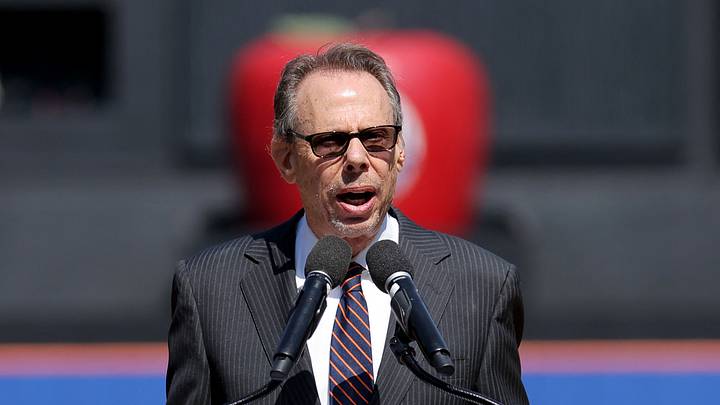 Mar 26, 2026; New York City, New York, USA; New York Mets radio announcer Howie Rose emcees opening day introductions before the game between the New York Mets and Pittsburgh Pirates at Citi Field. Mandatory Credit: Brad Penner-Imagn Images