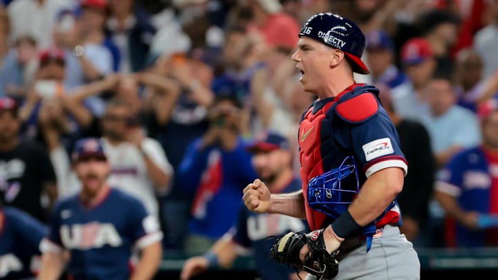 United States catcher Will Smith. United States catcher Will Smith.