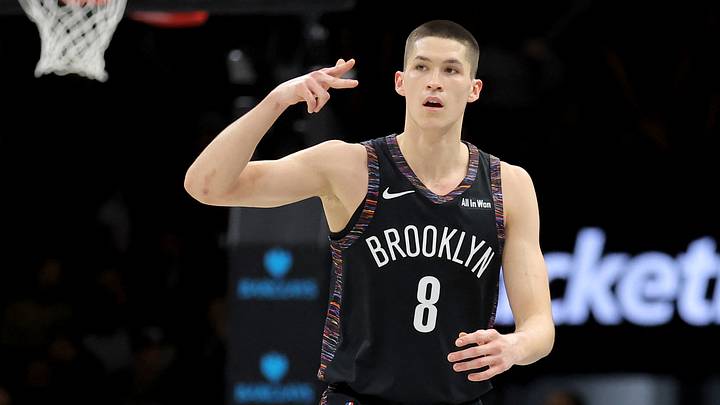 Jan 9, 2026; Brooklyn, New York, USA; Brooklyn Nets guard Egor Demin (8) celebrates his three point shot against the Los Angeles Clippers during the third quarter at Barclays Center. Mandatory Credit: Brad Penner-Imagn Images Jan 9, 2026; Brooklyn, New York, USA; Brooklyn Nets guard Egor Demin (8) celebrates his three point shot against the Los Angeles Clippers during the third quarter at Barclays Center. Mandatory Credit: Brad Penner-Imagn Images