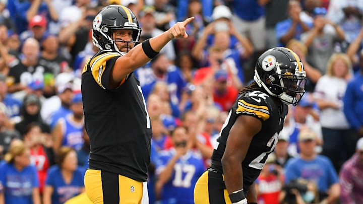 Najee Harris played one season with Ben Roethlisberger before the QB retired. Najee Harris played one season with Ben Roethlisberger before the QB retired.