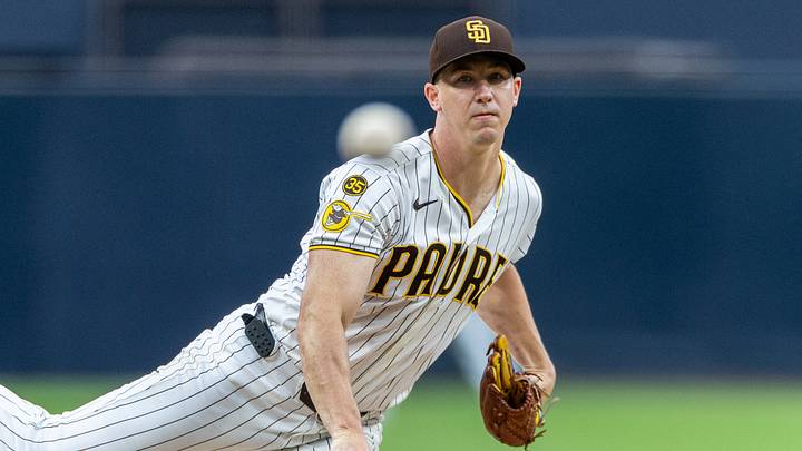 Sep 26, 2026; San Diego, California, USA;  San Diego Padres starting pitcher Walker Buehler (10) throws a pitch during the first inning against the Arizona Diamondbacks at Petco Park.  Mandatory Credit: David Frerker-Imagn Images