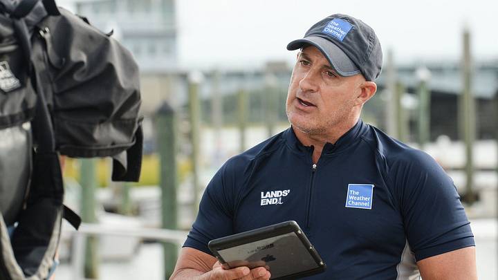 Jim Cantore, of The Weather Channel, does a live report at Crocker's Landing in Wilmington, North Carolina, before Hurricane Florence arrived. Jim Cantore, of The Weather Channel, does a live report at Crocker's Landing in Wilmington, North Carolina, before Hurricane Florence arrived.
