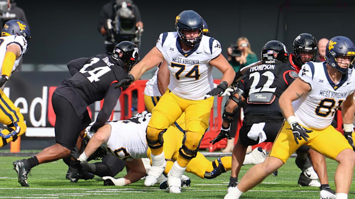 West Virginia University offensive lineman Wyatt Milum West Virginia University offensive lineman Wyatt Milum