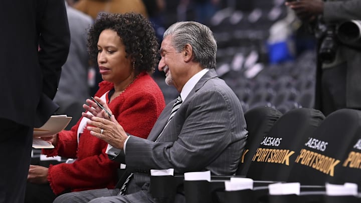 Ted Leonsis, Muriel Bowser, Washington Capitals Mandatory Credit: Tommy Gilligan-Imagn Images 