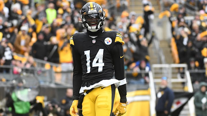 Nov 13, 2022; Pittsburgh, Pennsylvania, USA; Pittsburgh Steelers wide receiver George Pickens (14)