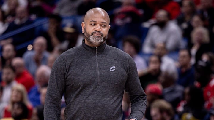 Mar 13, 2024; New Orleans, Louisiana, USA; Cleveland Cavaliers head coach JB Bickerstaff looks on