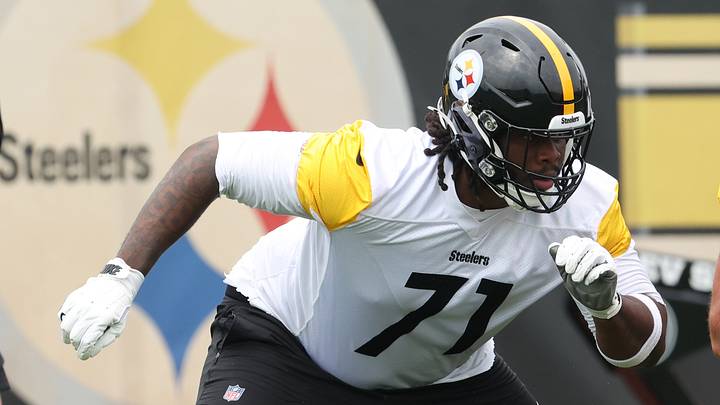 Jun 9, 2026; Pittsburgh, PA, USA; Pittsburgh Steelers offensive tackle Max Iheanachor (71) participates in drills during Minicamp at UPMC Rooney Sports Complex. Mandatory Credit: Charles LeClaire-Imagn Images Jun 9, 2026; Pittsburgh, PA, USA; Pittsburgh Steelers offensive tackle Max Iheanachor (71) participates in drills during Minicamp at UPMC Rooney Sports Complex. Mandatory Credit: Charles LeClaire-Imagn Images