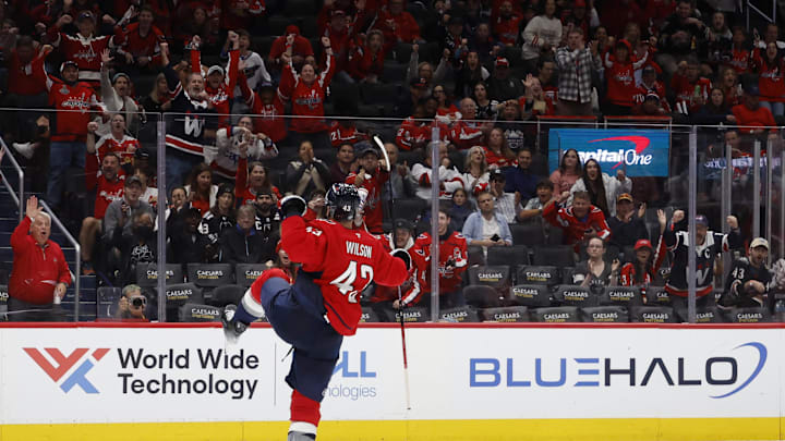 Tom Wilson, Washington Capitals Mandatory Credit: Geoff Burke-Imagn Images