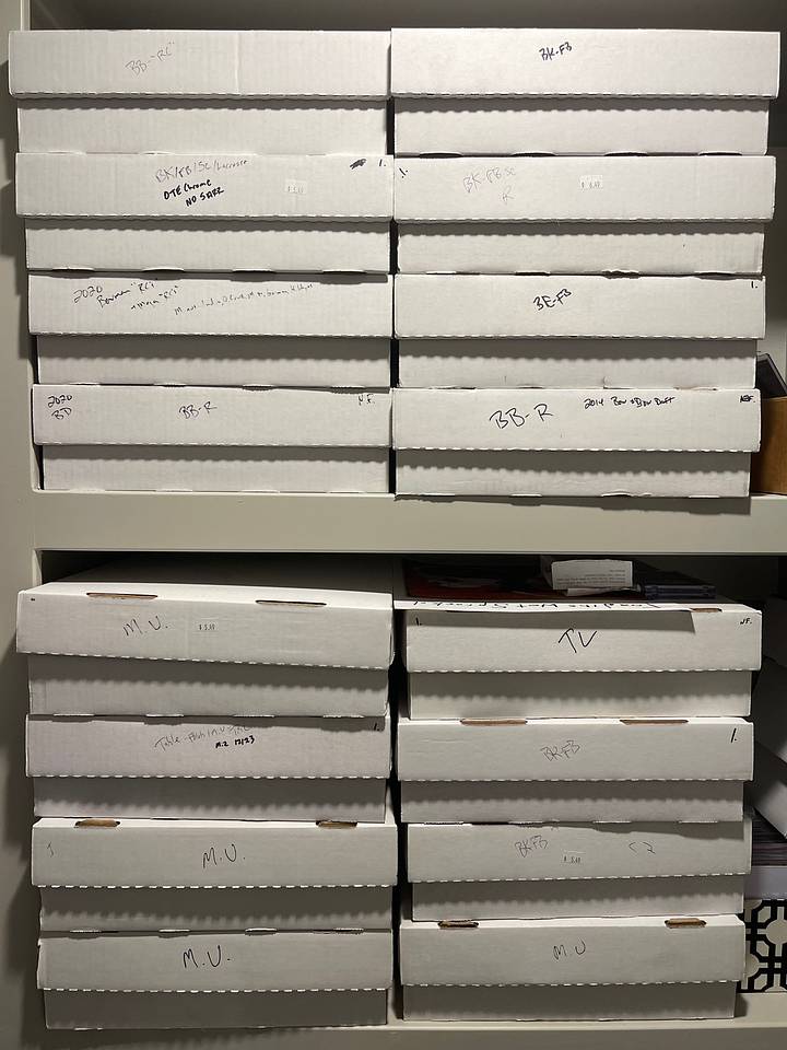 How do you organize your card collection?