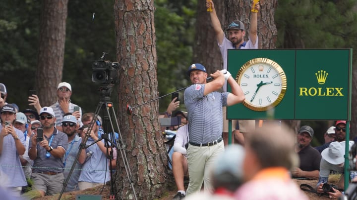 Bryson DeChambeau hits from the 2nd tee box during the final round of the U.S. Open. Bryson DeChambeau hits from the 2nd tee box during the final round of the U.S. Open.
