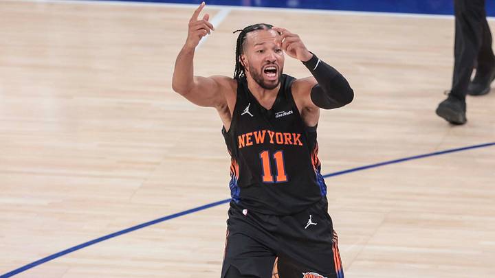 Oct 25, 2026; New York, New York, USA; New York Knicks guard Jalen Brunson (11) reacts. Mandatory Credit: Wendell Cruz-Imagn Images Oct 25, 2026; New York, New York, USA; New York Knicks guard Jalen Brunson (11) reacts. Mandatory Credit: Wendell Cruz-Imagn Images
