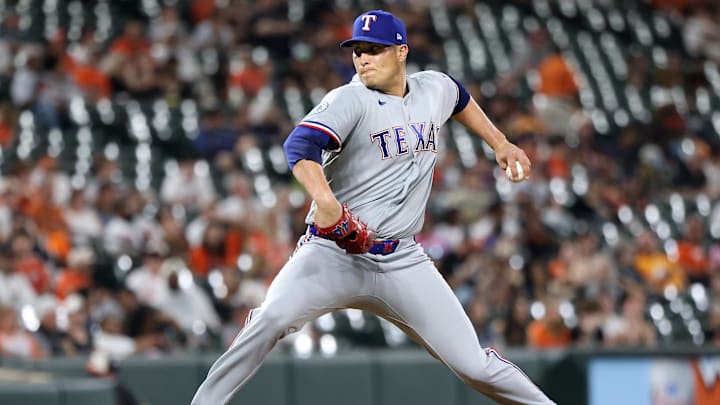 Mar 31, 2026; Baltimore, Maryland, USA; Texas Rangers pitcher Robert Garcia (62) throws during the eighth inning against the Baltimore Orioles at Oriole Park at Camden Yards. Mandatory Credit: Daniel Kucin Jr.-Imagn Images Mar 31, 2026; Baltimore, Maryland, USA; Texas Rangers pitcher Robert Garcia (62) throws during the eighth inning against the Baltimore Orioles at Oriole Park at Camden Yards. Mandatory Credit: Daniel Kucin Jr.-Imagn Images
