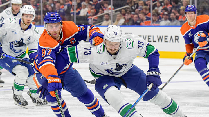 Vancouver Canucks v Edmonton Oilers