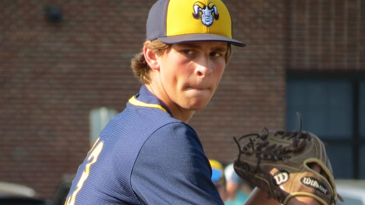 William Kirk tossed a five-hit shutout to lead Ramsey to a 1-0 win over Glen Rock in a North 1, Group 2 baseball semifinal in Glen Rock on Tuesday, May 30, 2023. William Kirk tossed a five-hit shutout to lead Ramsey to a 1-0 win over Glen Rock in a North 1, Group 2 baseball semifinal in Glen Rock on Tuesday, May 30, 2023.