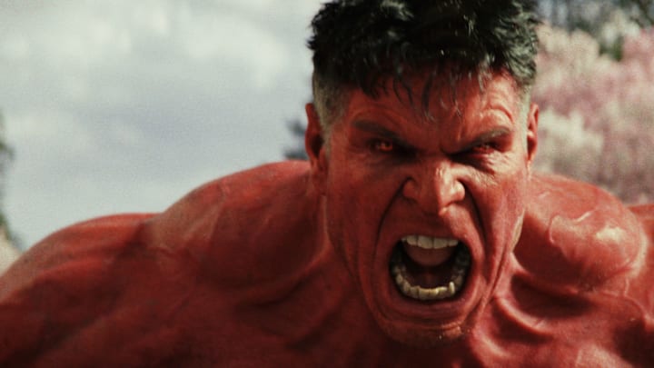 Red Hulk/President Thaddeus Ross (Harrison Ford) in Marvel Studios' CAPTAIN AMERICA: BRAVE NEW WORLD. Photo courtesy of Marvel Studios. © 2024 MARVEL.