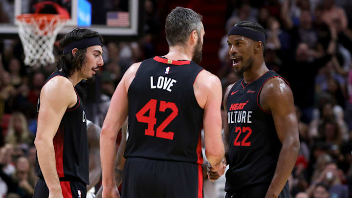 Jaime Jaquez Jr, Kevin Love, Jimmy Butler