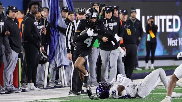 West Virginia University receiver Cam Vaughn