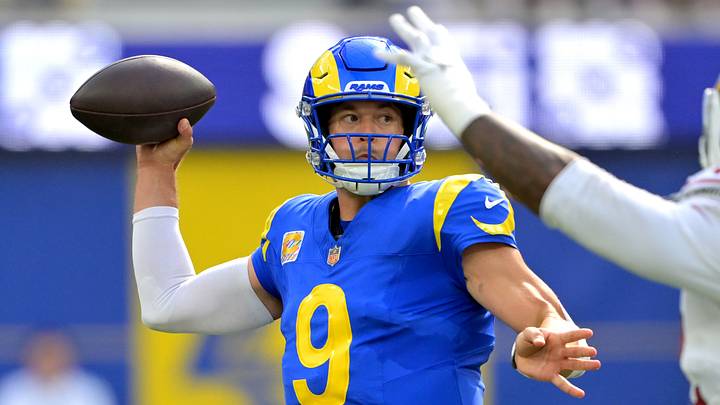 Matthew Stafford and the Rams are favorites in Las Vegas. Matthew Stafford and the Rams are favorites in Las Vegas.