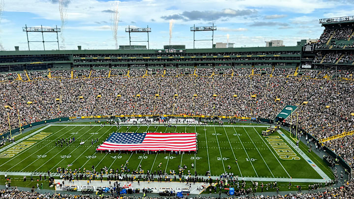 The scene at Lambeau Field before kickoff of Packers-Bengals. The scene at Lambeau Field before kickoff of Packers-Bengals.