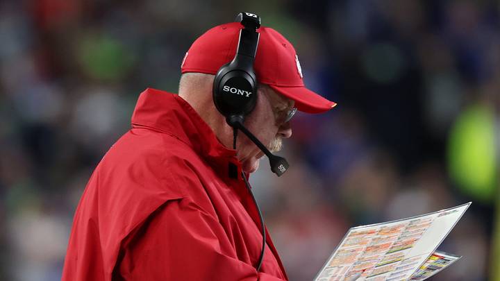 Oct 25, 2026; Seattle, Washington, USA; Kansas City Chiefs head coach Andy Reid looks on during the third quarter against the Seattle Seahawks at Lumen Field. Mandatory Credit: Joe Nicholson-Imagn Images Oct 25, 2026; Seattle, Washington, USA; Kansas City Chiefs head coach Andy Reid looks on during the third quarter against the Seattle Seahawks at Lumen Field. Mandatory Credit: Joe Nicholson-Imagn Images