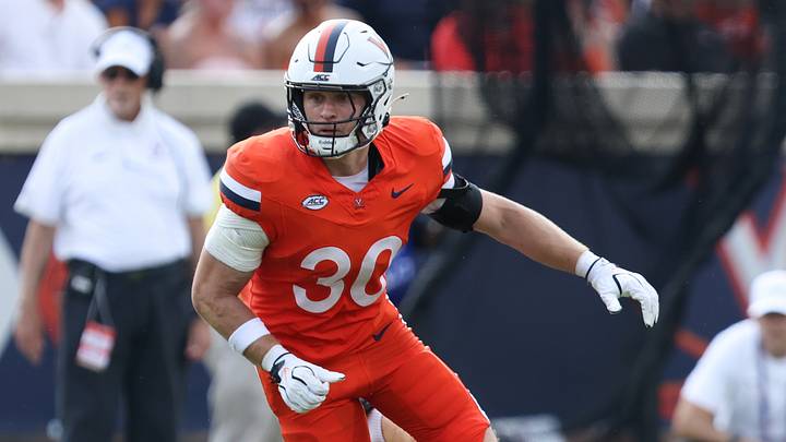 Aug 29, 2026; Charlottesville, Virginia, USA; Virginia Cavaliers safety Ethan Minter (30) during the second quarter of the game against the North Carolina State Wolfpack at Scott Stadium. Mandatory Credit: Greg Atkins-Imagn Images Aug 29, 2026; Charlottesville, Virginia, USA; Virginia Cavaliers safety Ethan Minter (30) during the second quarter of the game against the North Carolina State Wolfpack at Scott Stadium. Mandatory Credit: Greg Atkins-Imagn Images