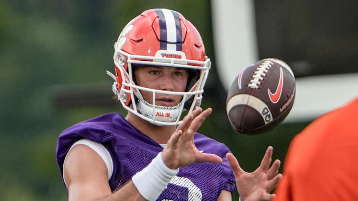 Clemson Tigers quarterback Cade Klubnik is getting attention as the best quarterback in the country. Clemson Tigers quarterback Cade Klubnik is getting attention as the best quarterback in the country.
