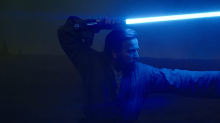 Obi-Wan Kenobi (Ewan McGregor) in Lucasfilm's OBI-WAN KENOBI, exclusively on Disney+. © 2022 Lucasfilm Ltd. & ™. All Rights Reserved.