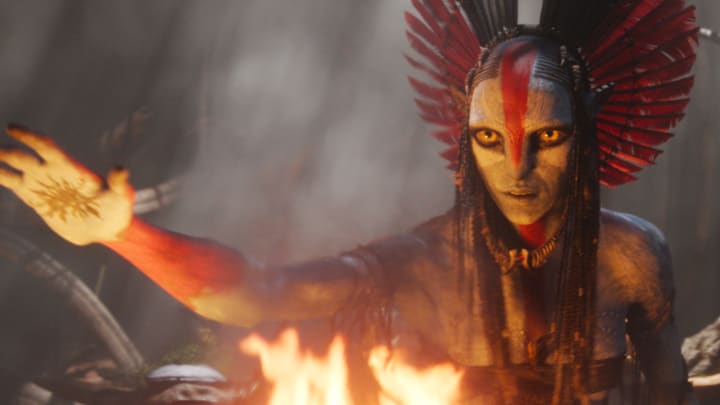 Varang (Oona Chaplin) in 20th Century Studios' AVATAR: FIRE AND ASH. Photo courtesy of 20th Century Studios. © 2025 20th Century Studios. All Rights Reserved.