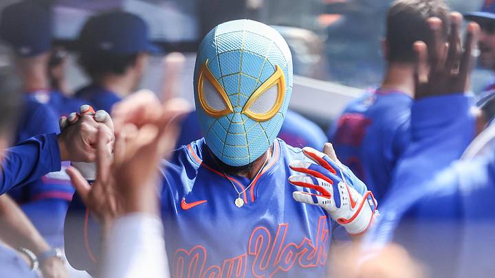 Jun 14, 2026; New York City, New York, USA; New York Mets second baseman Marcus Semien (10) celebrates in the dugout with his teammates after hitting a solo home run in the fifth inning against the Atlanta Braves at Citi Field. Mandatory Credit: Wendell Cruz-Imagn Images Jun 14, 2026; New York City, New York, USA; New York Mets second baseman Marcus Semien (10) celebrates in the dugout with his teammates after hitting a solo home run in the fifth inning against the Atlanta Braves at Citi Field. Mandatory Credit: Wendell Cruz-Imagn Images