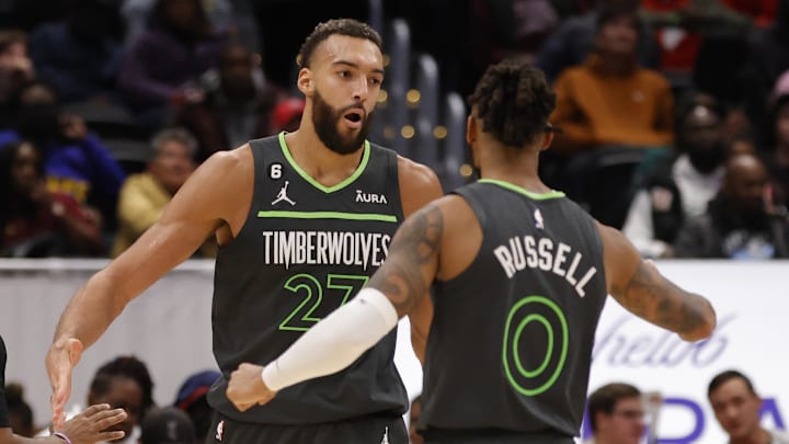 Nov 28, 2022; Washington, District of Columbia, USA; Minnesota Timberwolves center Rudy Gobert (27)