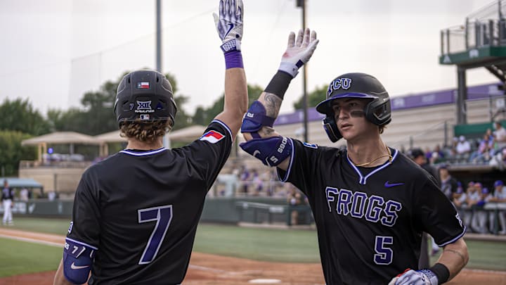 Cole Cramer and Lucas Franco Celebrating after scoring at Lupton Stadium