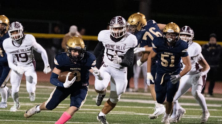 Nov 14, 2025; Old Tappan, NJ, USA; Wayne Hills at Northern Valley Regional at Old Tappan HS. OT #3 Joseph Crescitelli. Nov 14, 2025; Old Tappan, NJ, USA; Wayne Hills at Northern Valley Regional at Old Tappan HS. OT #3 Joseph Crescitelli.