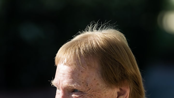 Mar 30, 2026; Phoenix, AZ, USA; Las Vegas Raiders owner Mark Davis during the 2026 NFL Annual League Meeting at the Arizona Biltmore. Mandatory Credit: Mark J. Rebilas-Imagn Images Mar 30, 2026; Phoenix, AZ, USA; Las Vegas Raiders owner Mark Davis during the 2026 NFL Annual League Meeting at the Arizona Biltmore. Mandatory Credit: Mark J. Rebilas-Imagn Images