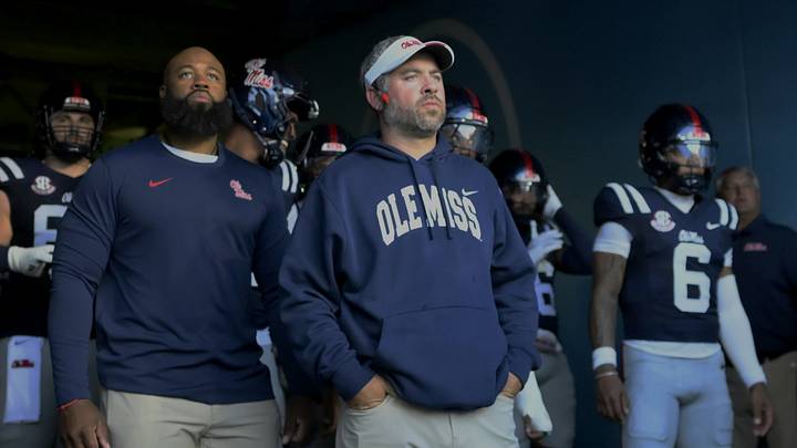 Mississippi Rebels head coach Pete Golding waits to lead his team onto the field. Mandatory Credit: Steve Roberts-Imagn Images Mississippi Rebels head coach Pete Golding waits to lead his team onto the field. Mandatory Credit: Steve Roberts-Imagn Images