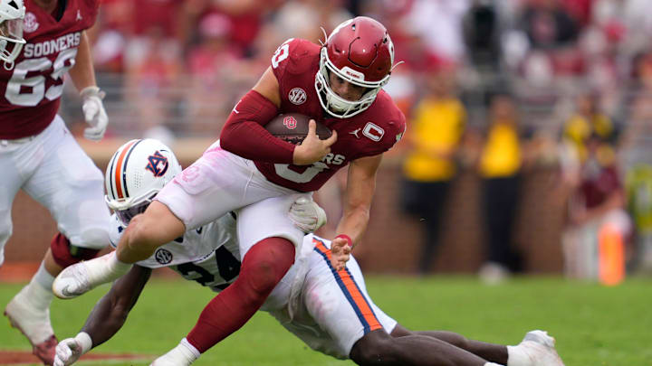 Oklahoma Sooners quarterback John Mateer 