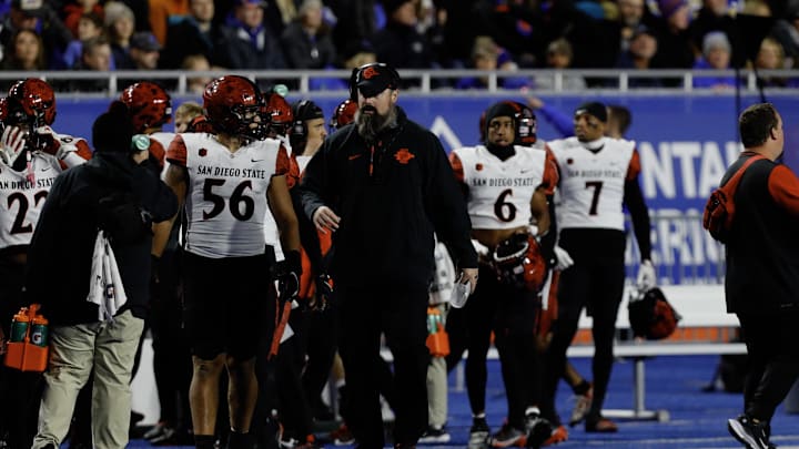 San Diego State Aztecs head coach Sean Lewis. 