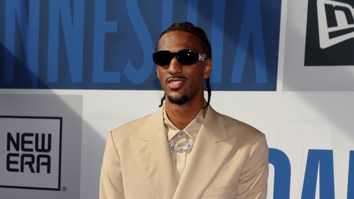 Jun 26, 2024; Brooklyn, NY, USA; Alexandre Sarr arrives before the first round of the 2024 NBA Draft at Barclays Center. Mandatory Credit: Brad Penner-USA TODAY Sports Jun 26, 2024; Brooklyn, NY, USA; Alexandre Sarr arrives before the first round of the 2024 NBA Draft at Barclays Center. Mandatory Credit: Brad Penner-USA TODAY Sports