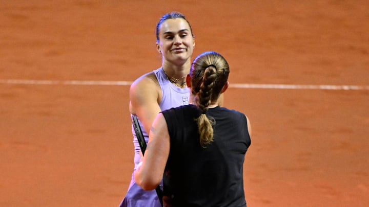 Tennis fans are discussing the post-match handshake between Aryna Sabalenka and Jelena Ostapenko.