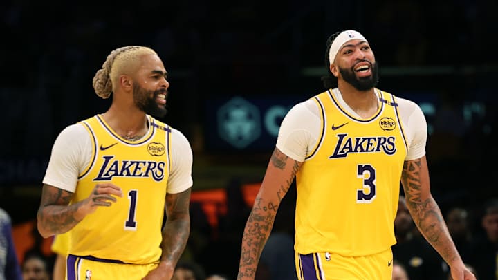 D'Angelo Russell and Anthony Davis have had very different starts to the season for the Lakers.