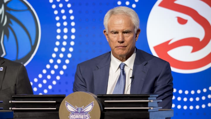 May 15, 2018; Chicago, IL, USA; Charlotte Hornets President of Basketball Operations and General Manager, Mitch Kupchak