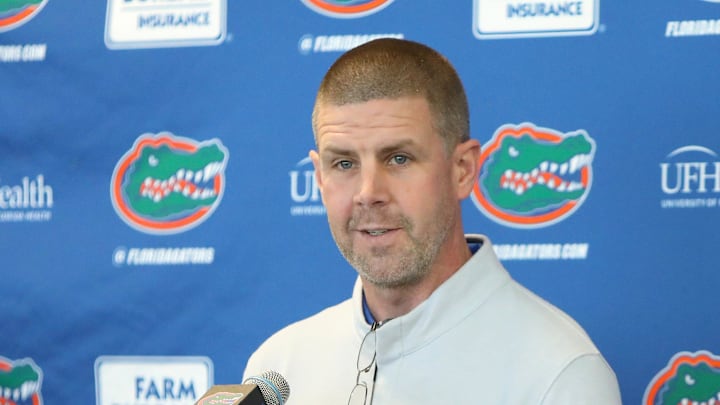 Florida Gators head football coach Billy Napier.