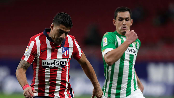 Marcos Llorente e Luis Suárez marcaram os gols no último confronto entre Atlético de Madrid e Betis Marcos Llorente e Luis Suárez marcaram os gols no último confronto entre Atlético de Madrid e Betis