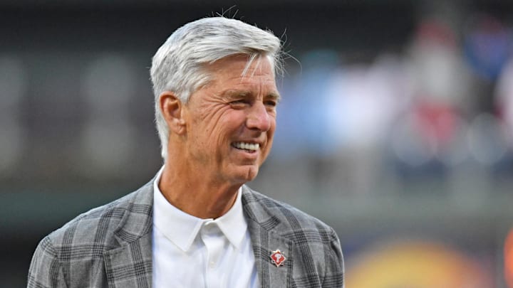 Apr 10, 2023; Philadelphia, Pennsylvania, USA; Philadelphia Phillies President of Baseball Operations Dave Dombrowski before game against the Miami Marlins at Citizens Bank Park.
